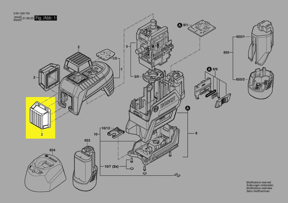 Verrine réf. 1 600 A00 RM8 Bosch